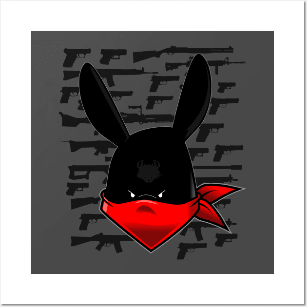 BAP Bunny Head Wall Art by Spikeani